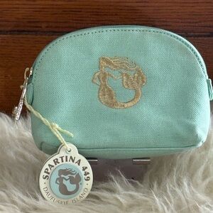 NWT Spartina 449 Seafoam Green Mermaid Pouch
